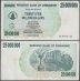 Zimbabwe 25 Million Dollars Bearer Cheque, 2008, P-56, Used
