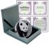 China Denver ANA Panda Tri-Metal & 30 g Silver 2 Pieces (PCS) Coin Set,2017,Mint