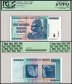 Zimbabwe 100 Trillion Dollars Banknote, 2008, AA, P-91, Missing Cow & Blue Ink Error, PCGS 67