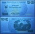 Zimbabwe 100,000 (100000) Dollars Bearer Cheque, 2006, P-48, UNC
