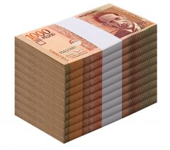 Colombia 1,000 Pesos Banknote, 2015, P-456t, UNC
