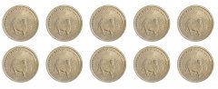 Turkey 500,000 Lira Coin, 2002, KM #1161, Mint, Commemorative, Sheep