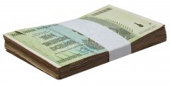 Zimbabwe 10 Trillion Dollars Banknote, 2008, AA, P-88, Damaged
