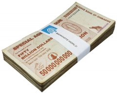 Zimbabwe 50 Billion Dollars Special Agro Cheque, 2008, P-63, Used