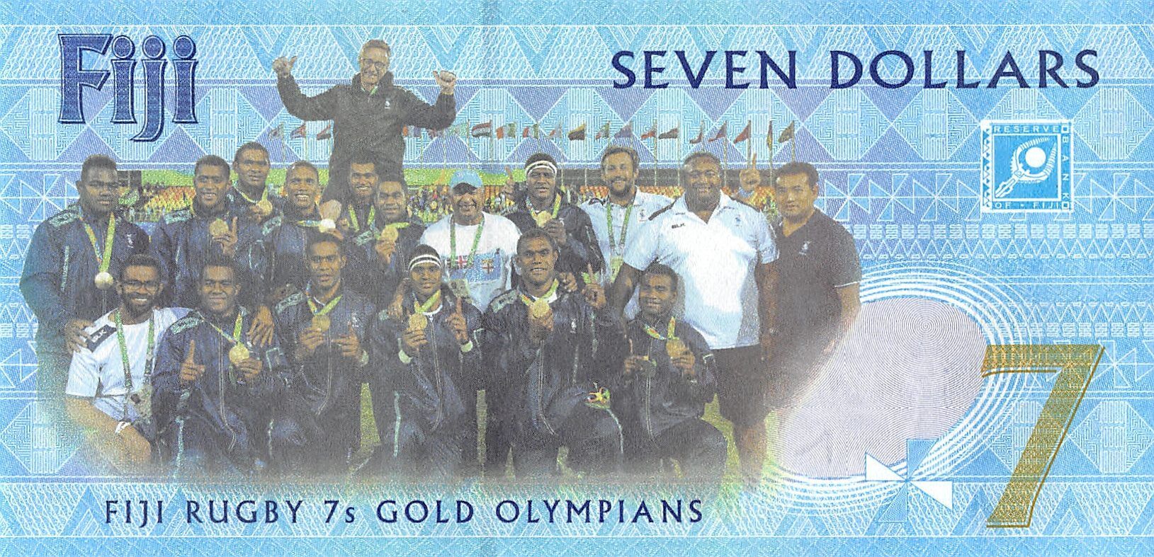 Fiji 7 dollar banknote