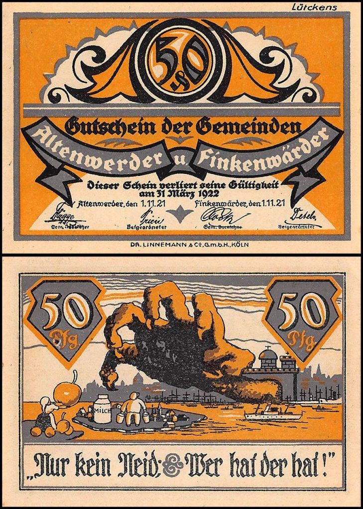 Altenwerder & Finkenwerder 50 Pfennig Notgeld | 1921 |