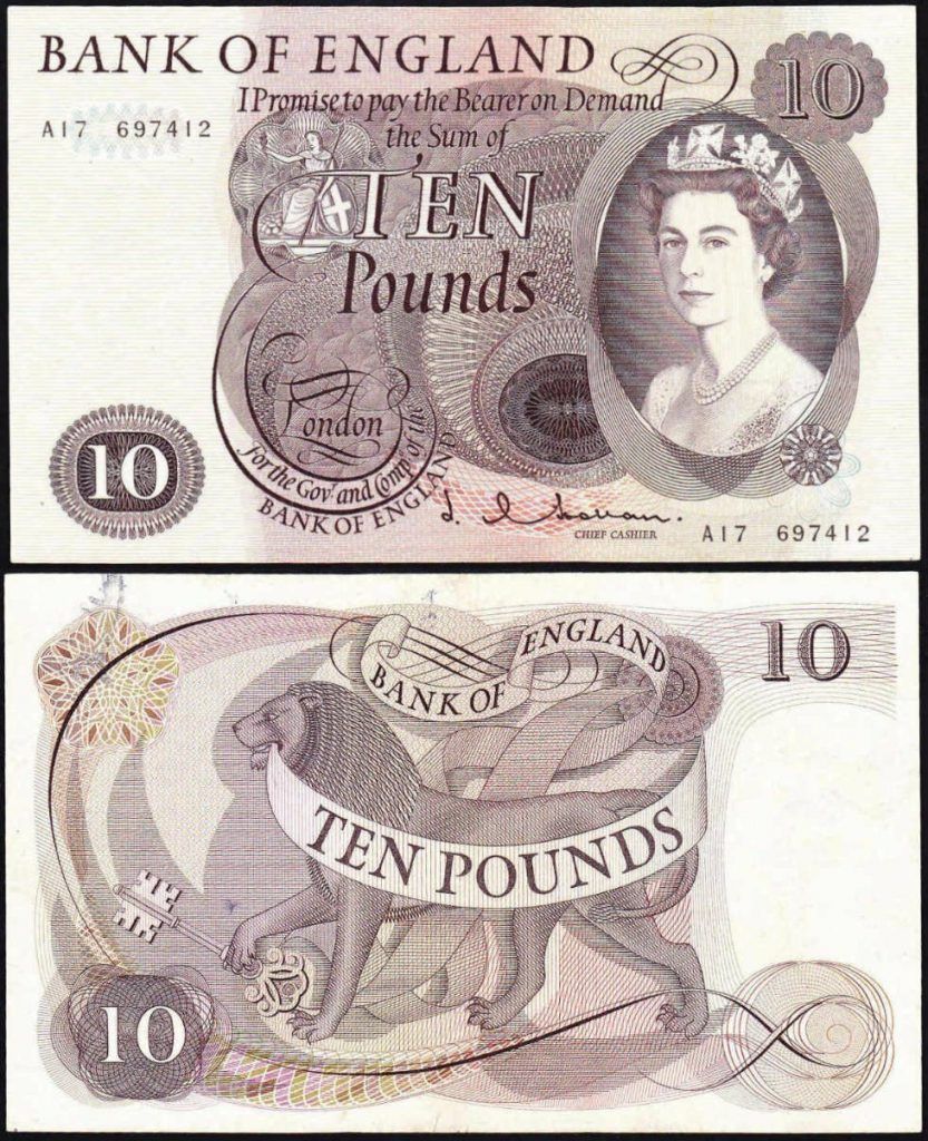 Great Britain/England 10 Pounds | 1964 | P-376a |