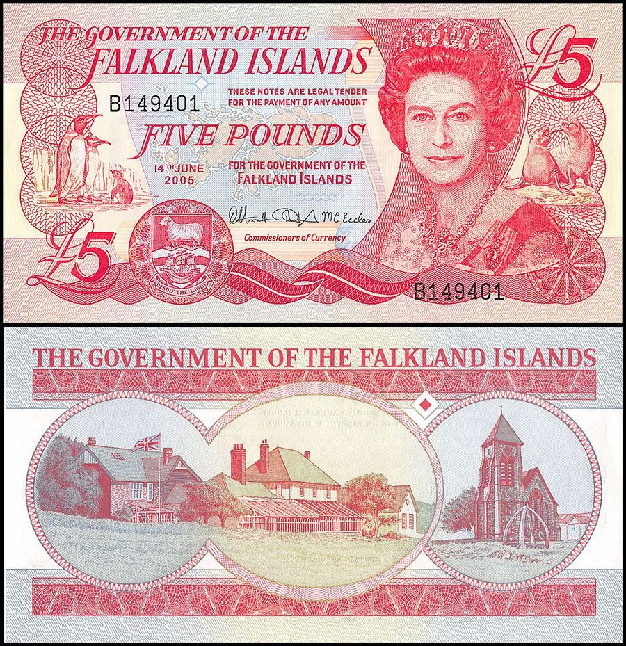 Falkland Islands 5 Pounds | 2005 | P-17a |