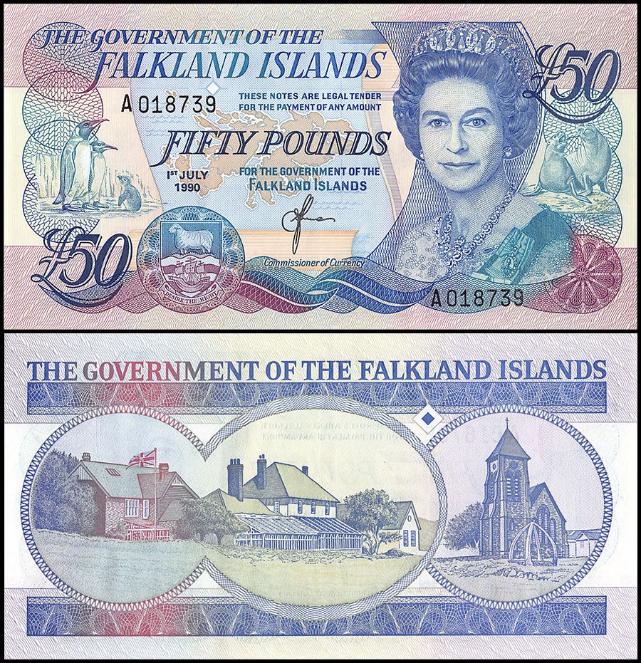 Falkland Islands 50 Pounds | 1990 | P-16a |