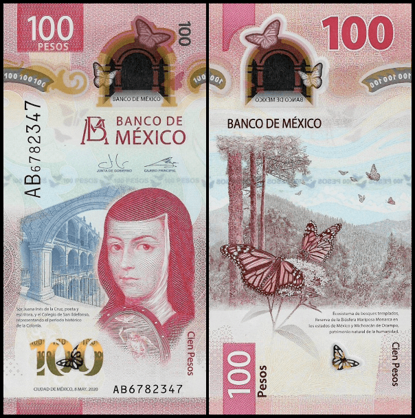 Mexico 100 Pesos, 2020 elected as the best banknote of 2020