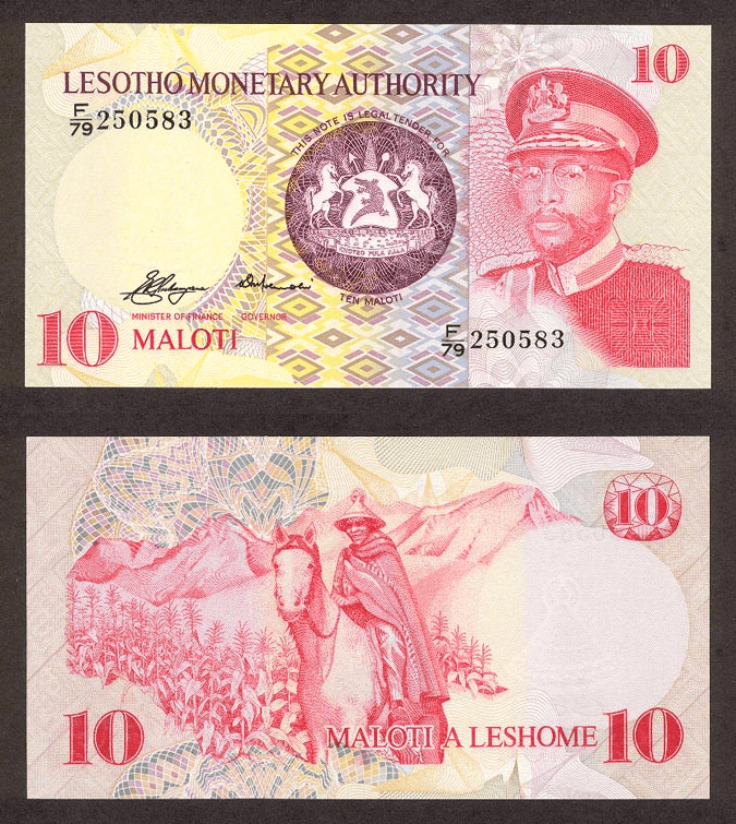 Lesotho 10 Maloti, 1979 