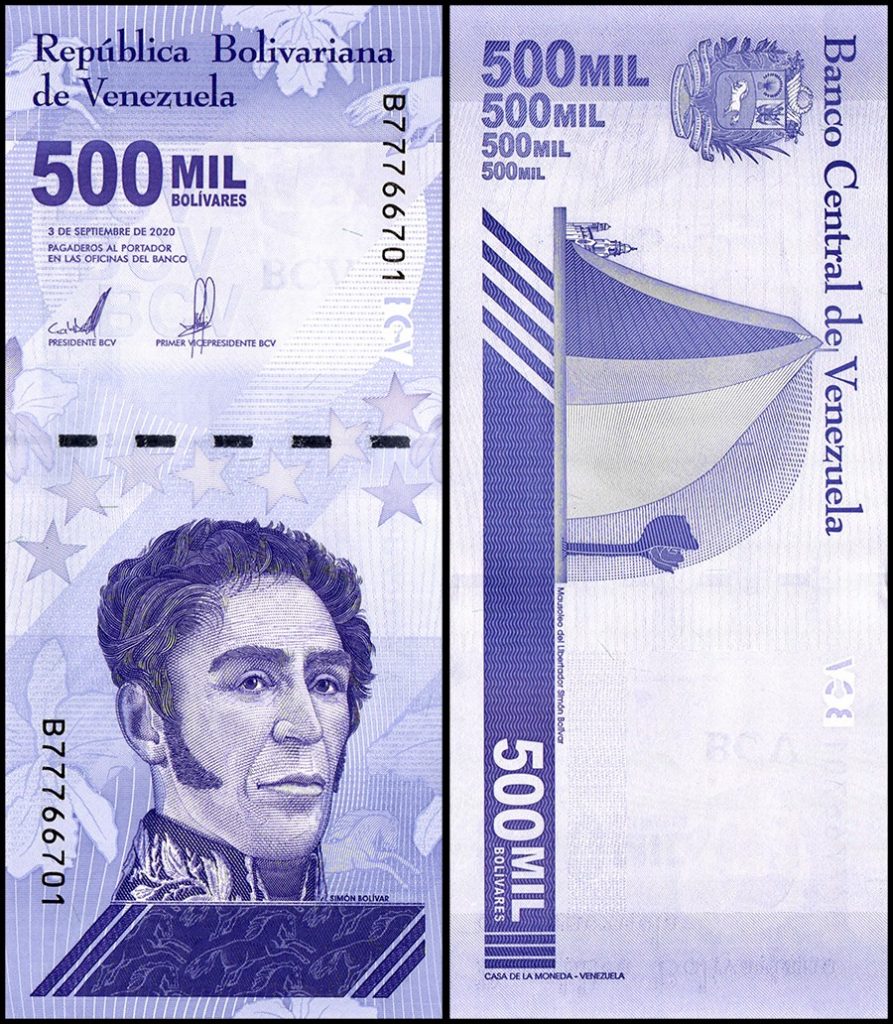Venezuela 500,000 Bolivar Soberano 