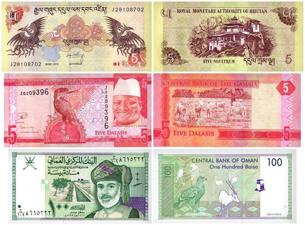 Birds of Paradise Collection, 29 Piece Banknote Set, UNC