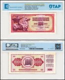 Yugoslavia 100 Dinara Banknote, 1978-1986, P-90, Used, TAP Authenticated