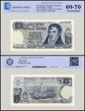 Argentina 5 Pesos Banknote, 1974-1976 ND, P-294.2, UNC, TAP 60-70 Authenticated