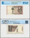 Italy 1,000 Lire Banknote, 1982, P-109a, Used, TAP Authenticated