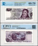Argentina 10 Pesos Banknote, 1973-1976 ND, P-295a.3, UNC, TAP 60-70 Authenticated