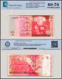 Tonga 2 Pa'anga Banknote, 2008 ND, P-38a.2, UNC, TAP 60-70 Authenticated