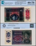 Austria 10 Kroner Banknote, 1918, P-51a.1, UNC, TAP 60-70 Authenticated
