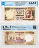 India 500 Rupees Banknote, 2015, P-106t, UNC, Plate Letter R, TAP 60-70 Authenticated
