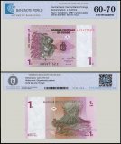 Congo Democratic Republic 1 Centime Banknote, 1997, P-80z, UNC, Replacement, TAP 60-70 Authenticated