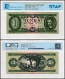 Hungary 10 Forint Banknote, 1957, P-168a, Used, TAP Authenticated