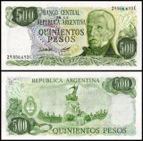 Argentina 500 Pesos Banknote, 1977-1982 ND, P-303b.2, UNC