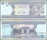 Afghanistan 2 Afghanis Banknote, 2002, P-65, UNC