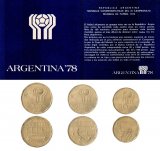 Album Mini Argentina 20, 50, 100 Pesos Soccer Set, Commemorative