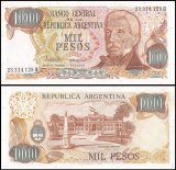 Argentina 1,000 Pesos Banknote, 1976-1983 ND, P-304c.3, UNC