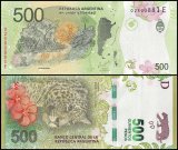 Argentina 500 Pesos Banknote, 2016 ND, P-365.1, UNC, Suffix E