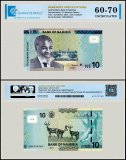 Namibia 10 Namibia Dollars Banknote, 2021, P-16a.2, UNC, TAP 60-70 Authenticated