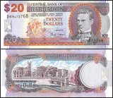Barbados 20 Dollars Banknote, 2007, P-69a, UNC