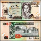 Belize 10 Dollars Banknote, 2016, P-68e, UNC
