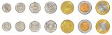 Botswana 5 Thebe - 5 Pula 7 Pieces Coin Set, 2013-2016, KM #31-37, Mint