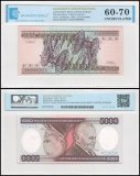 Brazil 5,000 Cruzeiros Banknote, 1985 ND, P-202d, UNC, TAP 60-70 Authenticated