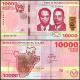 Burundi 10,000 Francs Banknote, 2022, P-59, UNC