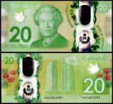 Canada 20 Dollars Banknote, 2015, P-111, UNC, Commemorative, Polymer