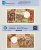 Djibouti 1,000 Francs Banknote, 1991, P-37e, UNC, TAP 60-70 Authenticated