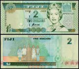 Fiji 2 Dollars Banknote, 1996 ND, P-96b, UNC