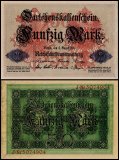 Germany 50 Mark Banknote, 1914, P-49, Used