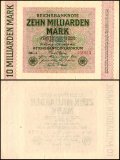 Germany 10 Milliarden - Billion Mark Banknote, 1923, P-117, Used