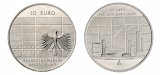 Germany Federal Republic 10 Euro Silver Coin, 2007, KM #266, Mint, Commemorative, 50th Anniversary of the German Federal Bank