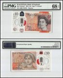 Great Britain 10 Pounds Banknote, 2016, P-395a.1, Polymer, PMG 68