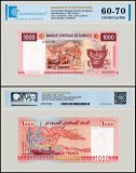 Djibouti 1,000 Francs Banknote, 2005, P-42a.2, UNC, TAP 60-70 Authenticated