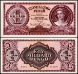 Hungary 1 Milliard Pengo Banknote, 1946, P-125, Used