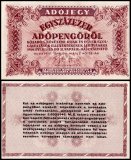 Hungary 100,000 Adopengo Banknote, 1946, P-144e, Used