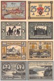 Hannoversch Muenden 25 Pfennig - 1.25 Mark 4 Pieces Notgeld Set, 1922 ND, Mehl #578.1, UNC
