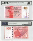 Hong Kong - Standard Chartered Bank 100 Dollars Banknote, 2010, P-299a, PMG 67