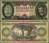 Hungary 10 Forint Banknote, 1962, P-168c, Used